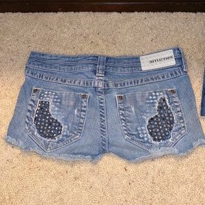 AFFLICTION JEAN SHORTS